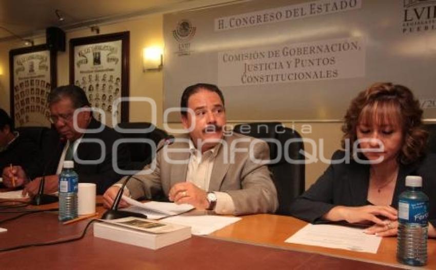 COMISION DE GOBERNACION JUSTICIA Y PUNTOS CONSTITUCIONALES - CONGRESO DEL ESTADO DE PUEBLA