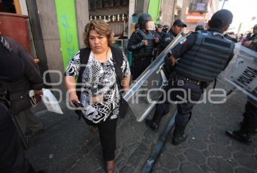 OPERATIVO DE SEGURIDAD CONTRA AMBULANTES