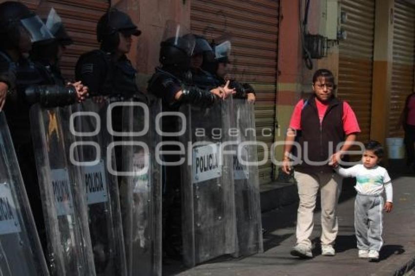 OPERATIVO DE SEGURIDAD CONTRA AMBULANTES