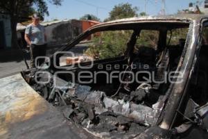 INCENDIO DE VEHICULOS EN ATLIXCO