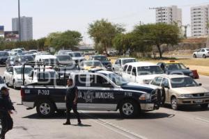 OPERATIVO POLICIA ESTATAL Y MUNICIPAL EN VÍA ATLIXCAYOTL