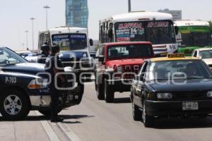 OPERATIVO POLICIA ESTATAL Y MUNICIPAL EN VÍA ATLIXCAYOTL