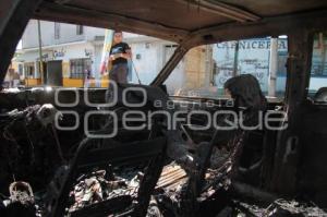 INCENDIO DE VEHICULOS EN ATLIXCO