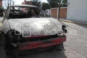 AUTOS QUEMADOS EN LA COLONIA LOMA BELLA