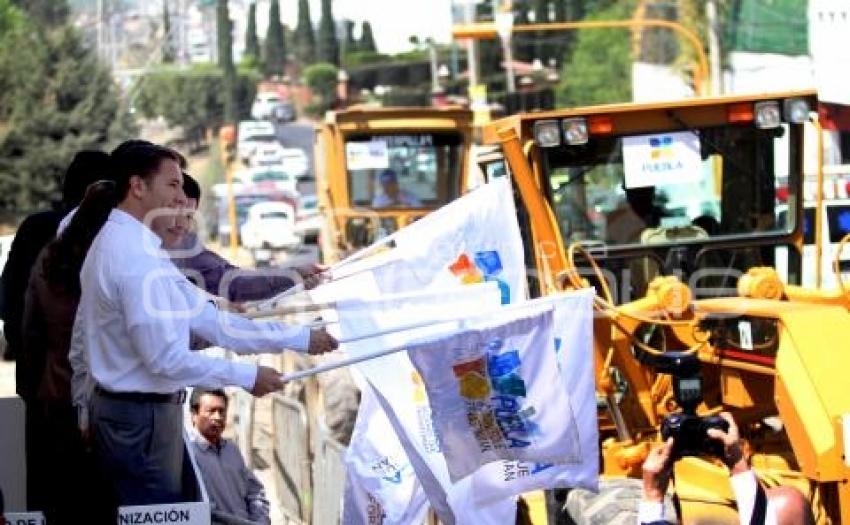 OBRAS EN LA RECTA A CHOLULA