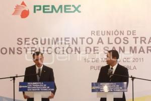 REUNIÓN PARA RECONSTRUCCIÓN DE SAN MARTÍN. PEMEX