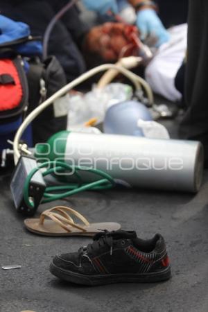 CHOCA MOTOCICLETA CONTRA CAMIONETA