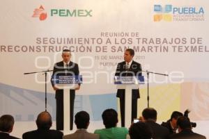 REUNIÓN PARA RECONSTRUCCIÓN DE SAN MARTÍN. PEMEX