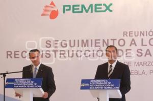 REUNIÓN PARA RECONSTRUCCIÓN DE SAN MARTÍN. PEMEX