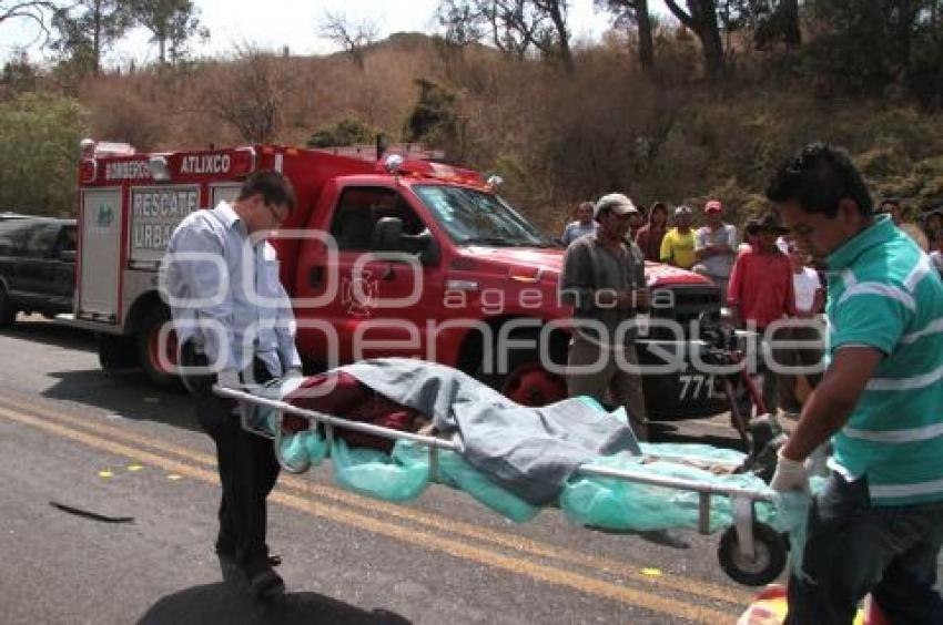 MUERE HOMBRE EN LA FEDERAL ATLIXCO