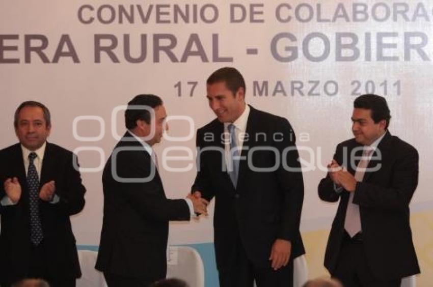 CONVENIO FINANCIERA RURAL Y GOBIERNO DEL ESTADO