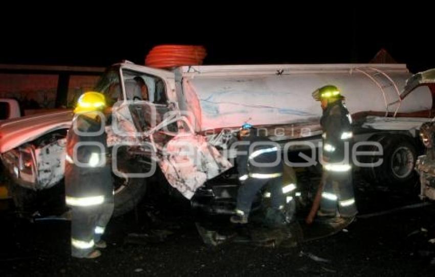 APARATOSO ACCIDENTE EN LA FEDREAL A TLAXCALA