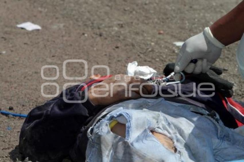 MUERE HOMBRE ARROLLADO EN LA AUTOPISTA