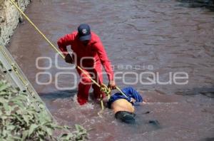 MUERE HOMBRE EN CANAL DE AGUAS NEGRAS