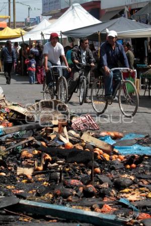 INCENDIO EN MERCADO DE AMOZOC