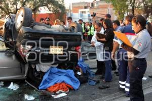 ACCIDENTE . VOLCADURA