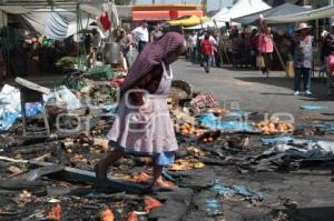 INCENDIO EN MERCADO DE AMOZOC