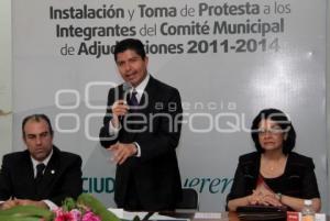 TOMA DE PROTESTA DEL COMITE MUNICIPAL DEADJUDICACIONES