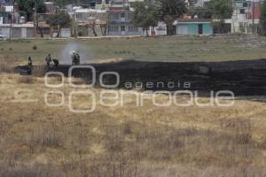 INCENDIO . TERRENO BALDÍO