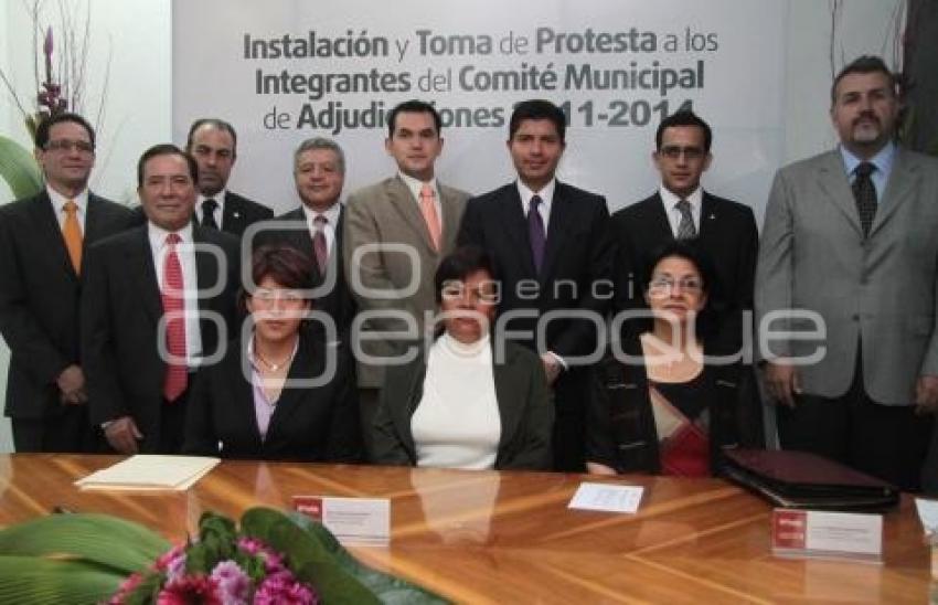 TOMA DE PROTESTA DEL COMITE MUNICIPAL DEADJUDICACIONES