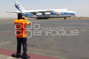 ATERRIZA EL ANTONOV EN PUEBLA