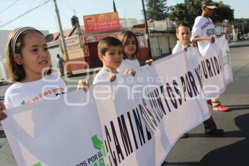 CAMINATA POR LA SEGURIDAD. SAN MANUEL