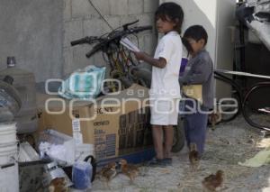 DESALOJO DE FAMILIAS EN SAN ANTONIO CACALOTEPEC