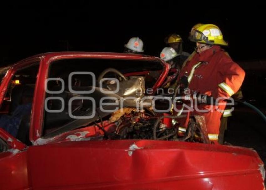 ACCIDENTE EN CARRETERA FEDERAL A TLAXCALA