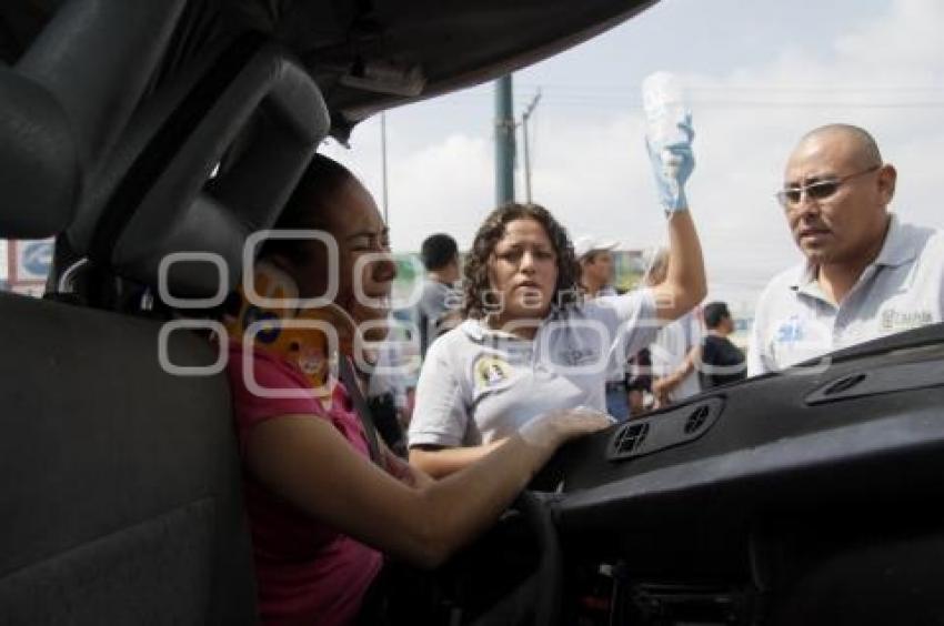 RESCATE URBANO DEL 066 LIBERA A UNA MUJER QUE QUEDO PRENSADA