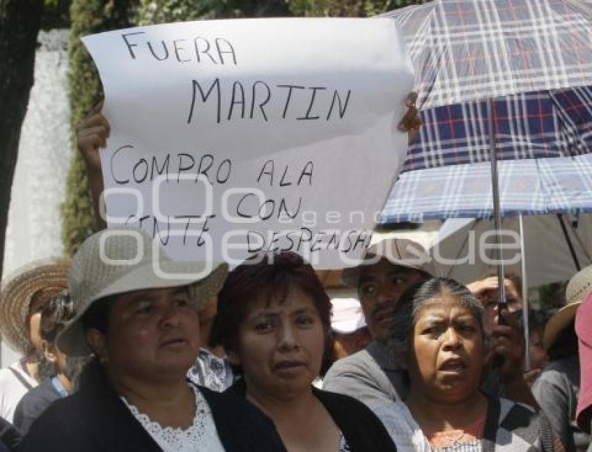 MANIFESTACION DE HABITANTES DE SAN APARICIO