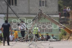 VOLCADURA AUTOPISTA MEXICO PUEBLA PIPA CON COMBUSTIBLE