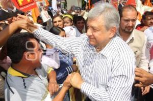 MITÍN  . AMLO