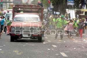 LIMPIEZA AL FINALIZAR  DESFILE DEL 5 DE MAYO