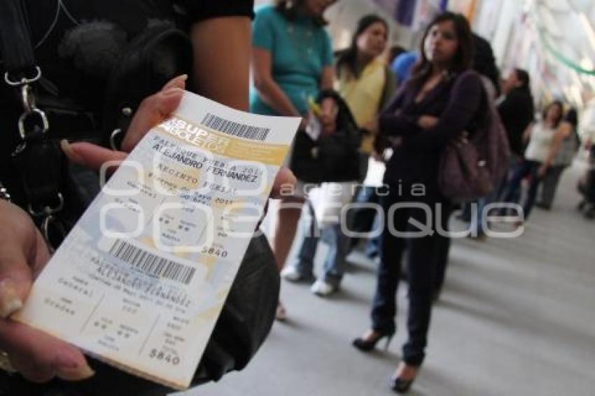 ACCESO LIMITADO PARA CONCIERTO ALEJANDRO FERNÁNDEZ