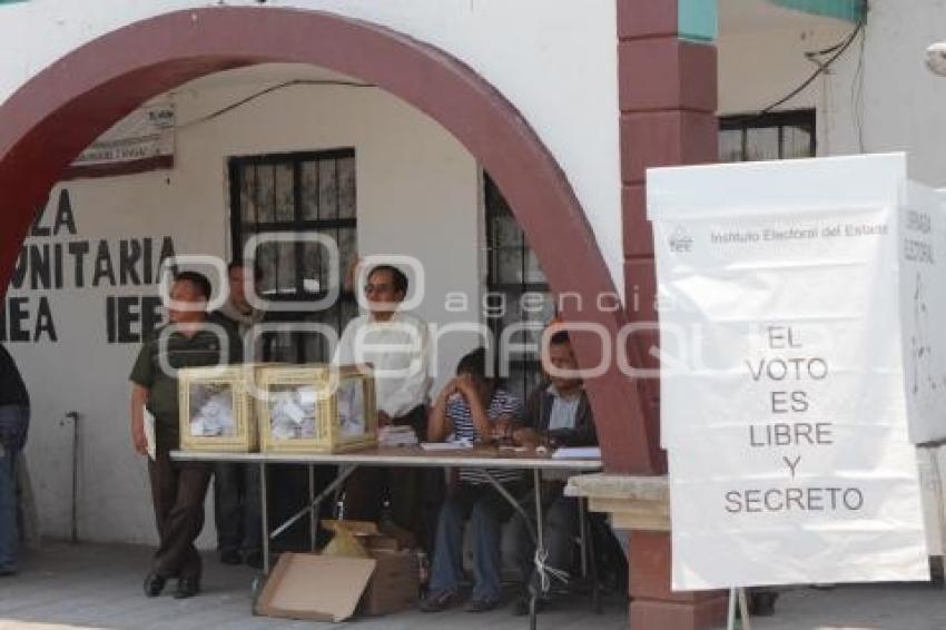 ELECCIONES . JUNTA AUXILIAR . CANOA