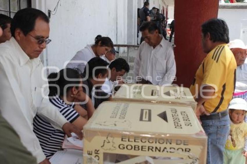 ELECCIONES . JUNTA AUXILIAR . CANOA