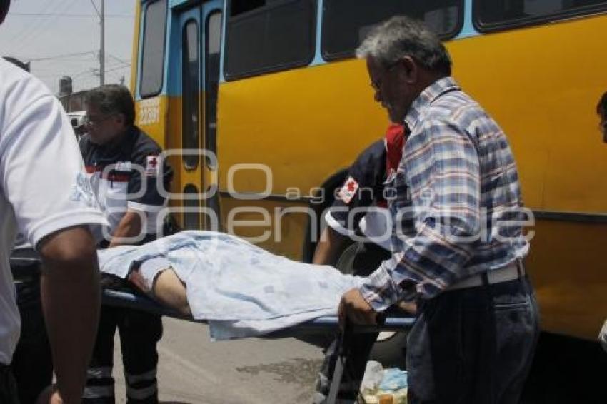 MUERE MUJER ARROLLADA POR TRANSPORTE PÚBLICO