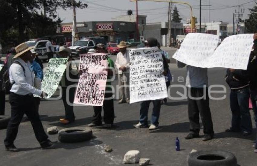 MANIFESTACION DE CAMPESINOS DE AZUMIATLA