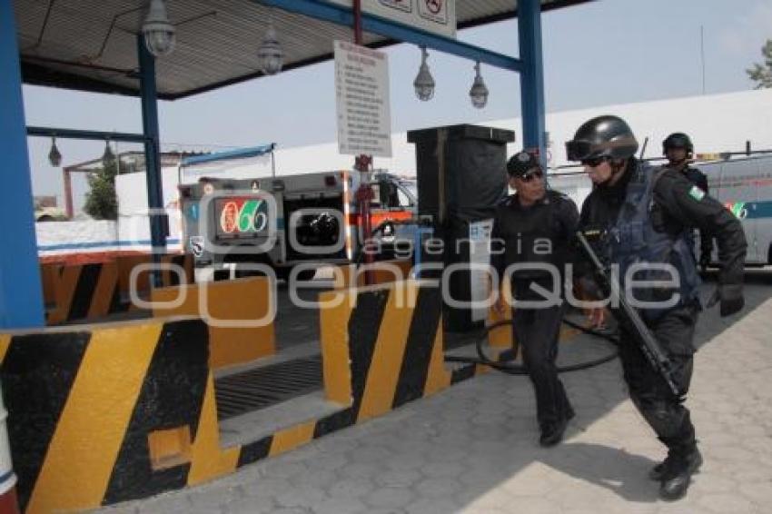 ASALTAN GASERA EN SAN ANDRES CHOLULA