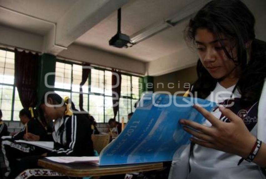 APLICACION DE LA PRUEBA ENLACE A ALUMNOS DE SECUNDARIA