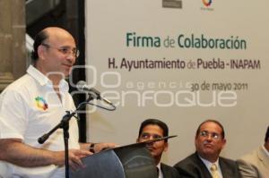 INAPAM Y PUEBLA CAPITAL FIRMAN CONVENIO