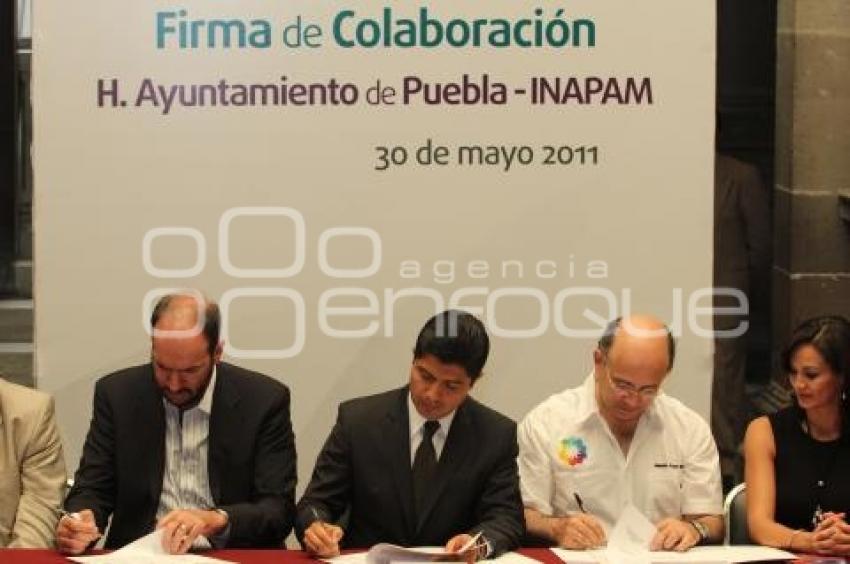 INAPAM Y PUEBLA CAPITAL FIRMAN CONVENIO