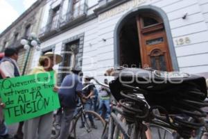 MANIFESTACIÓN A BORDO DE BICICLETAS