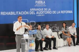 ARRANCA REHABILITACIÓN AUDITORIO DE LA REFORMA