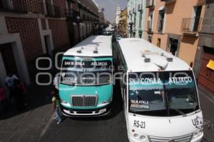 BLOQUEO TRANSPORTISTAS CENTRO HISTÓRICO