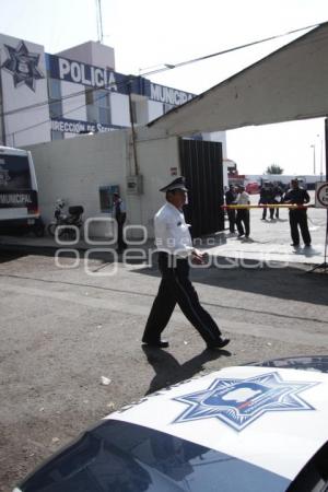 PROTESTAN POLICIAS DE TRANSITO TRANFERIDOS A SEGURIDAD PUBLICA