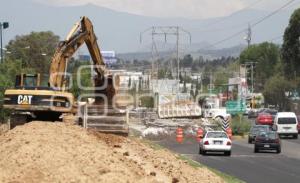 OBRAS EN LA RECTA A CHOLULA