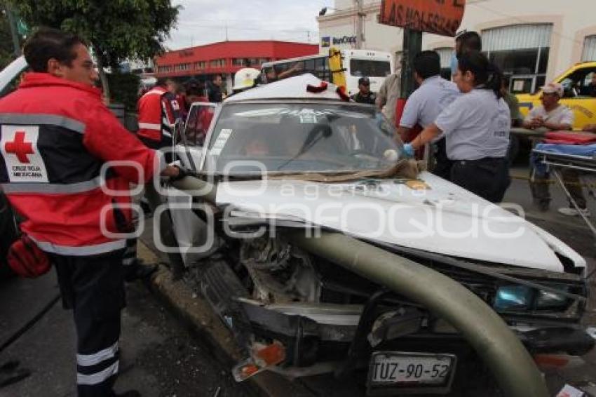 ACCIDENTE CON PRENSADOS EN 11 NORTE Y 6 PONIENTE