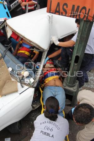 ACCIDENTE CON PRENSADOS EN 11 NORTE Y 6 PONIENTE