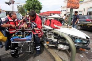 ACCIDENTE CON PRENSADOS EN 11 NORTE Y 6 PONIENTE